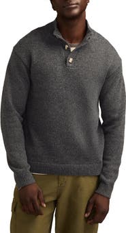 Lucky Brand Nep Half Button Sweater