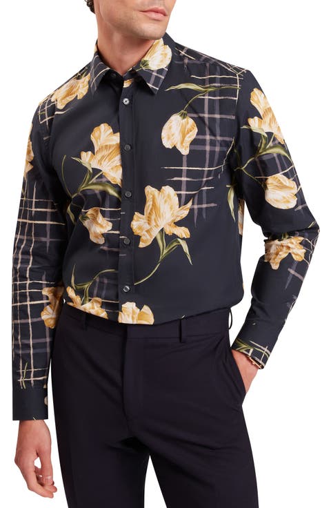 Quorik Floral Print Button-Up Shirt