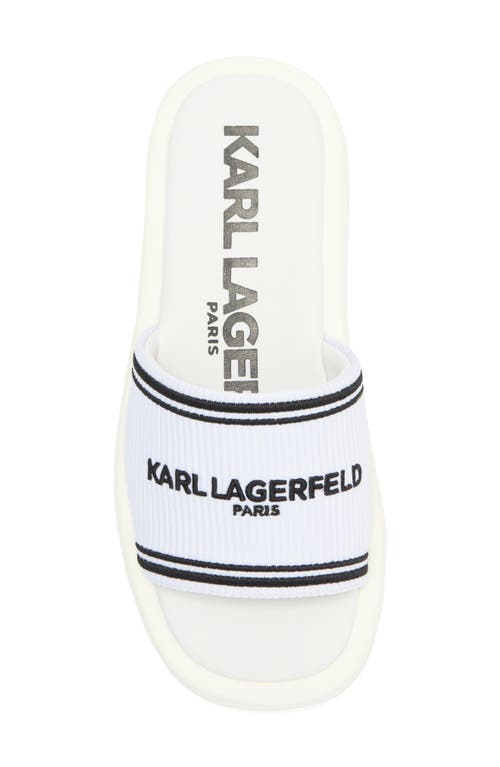 Karl Lagerfeld Ohare Platform Slide Sandal