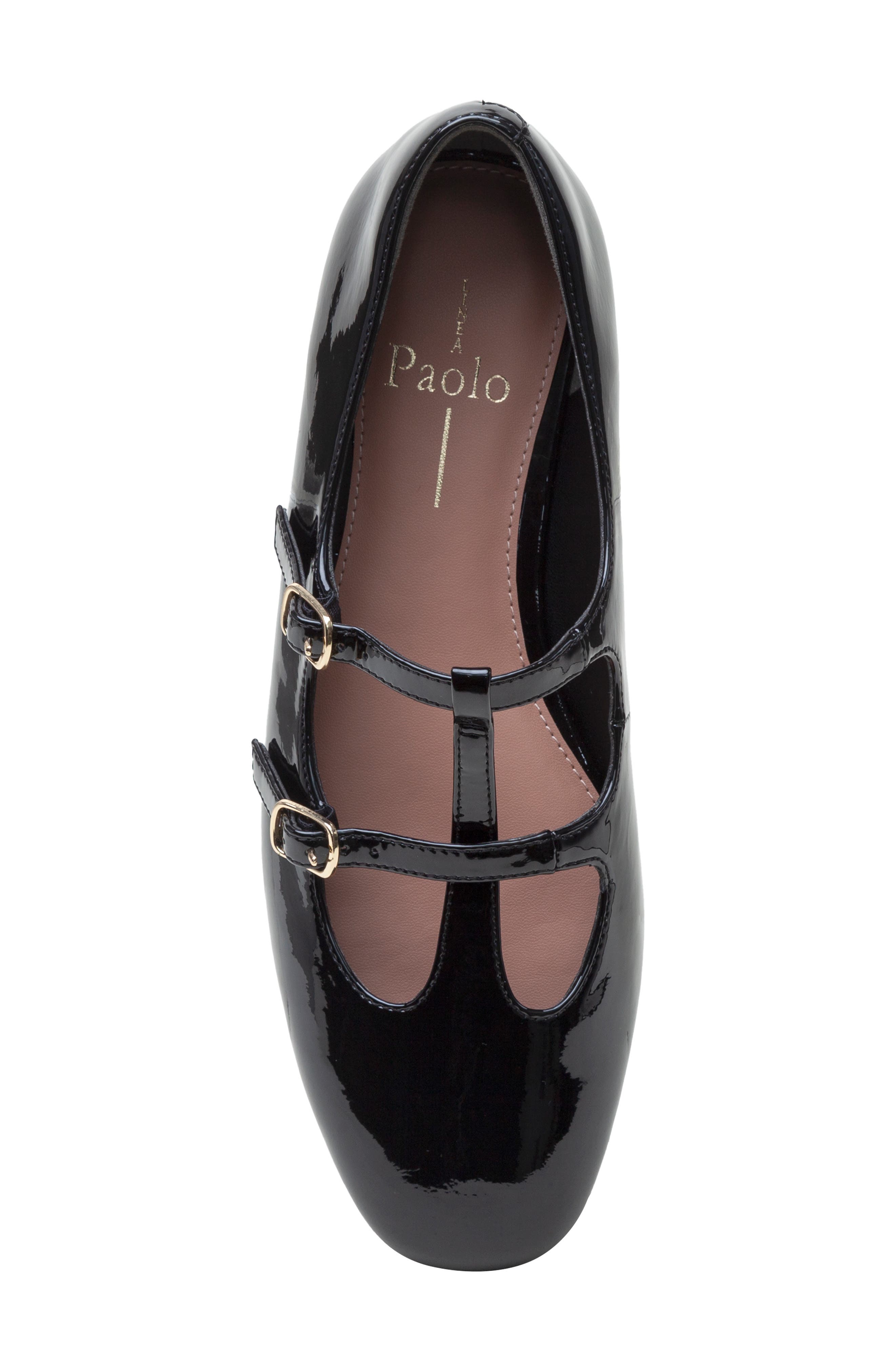 Linea Paolo Matilda Mary Jane Flat, Alternate, color, Black