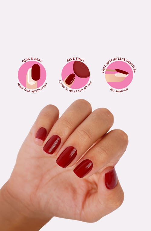 Le Mini Macaron Gel Nail Strips Kit In Rouge Dahlia