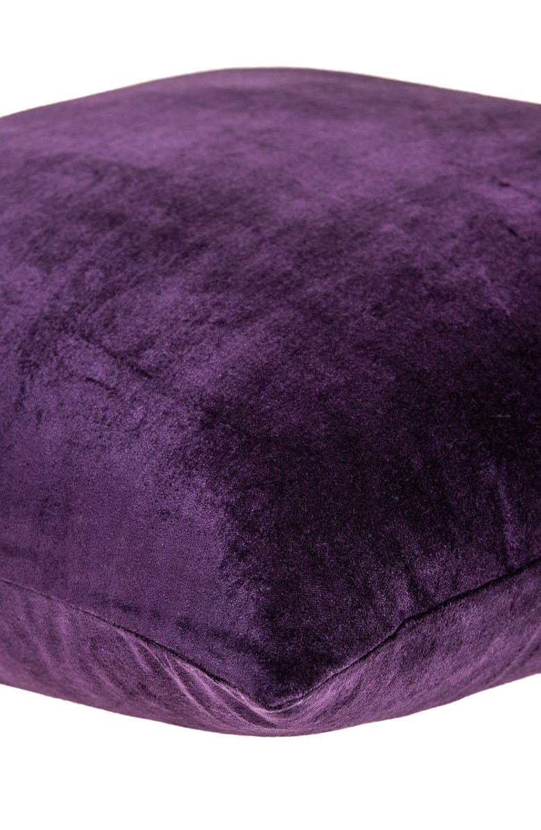 PARKLAND COLLECTION Alba Transitional Solid Pillow - 22" x 22" - Purple, Alternate, color, 
