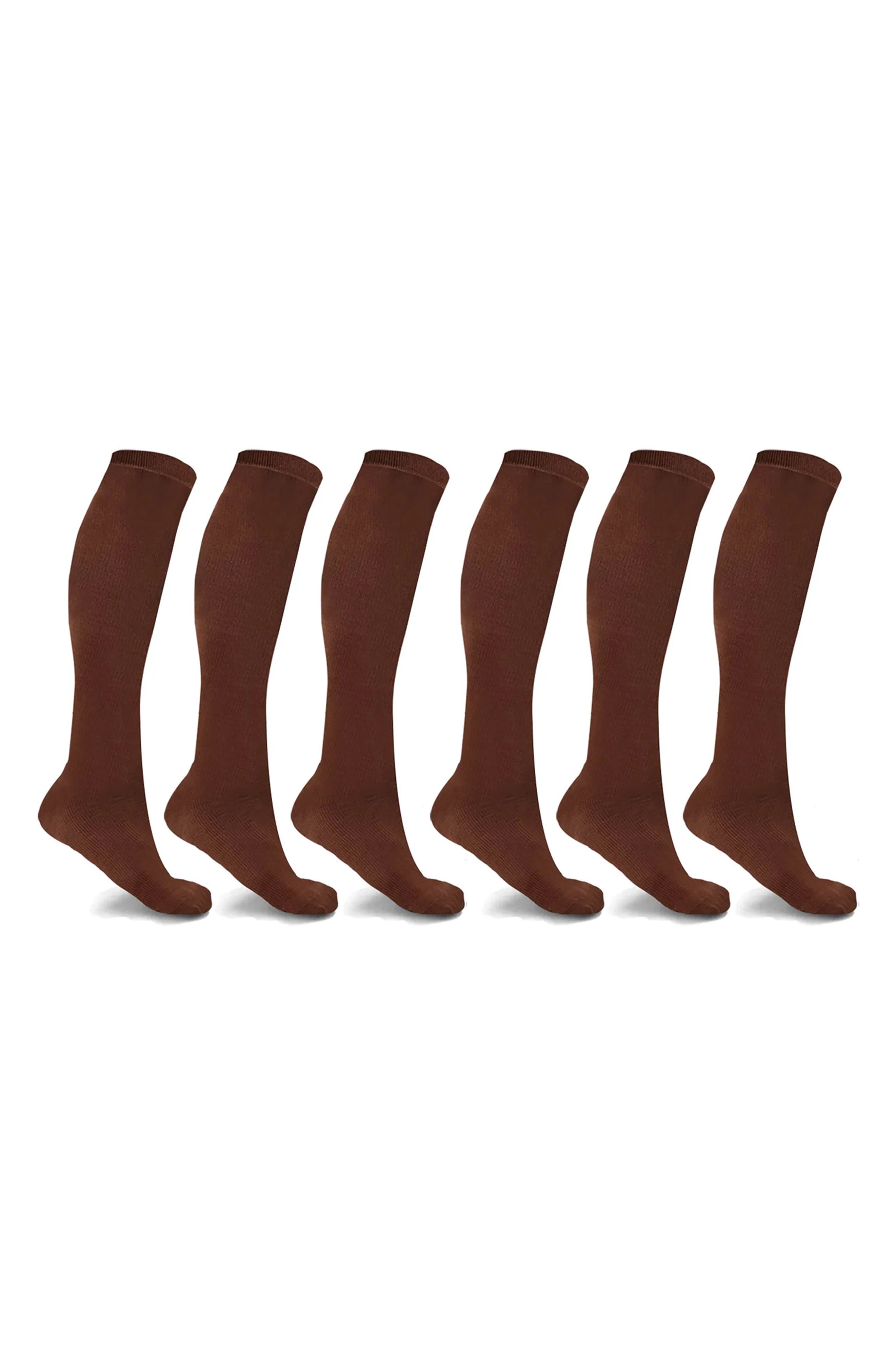 EXTREME FIT 6-Pack Elite Comfort Knee Length Compression Socks