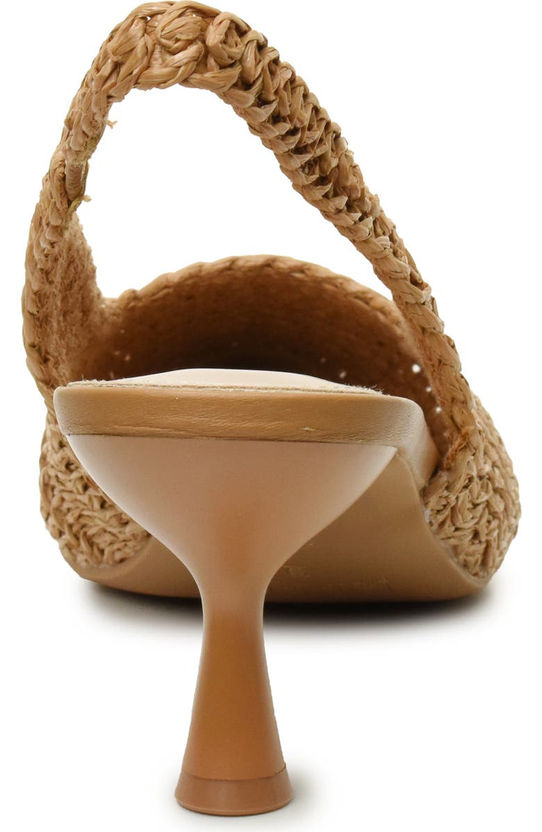Nicole Miller Woven Raffia Slingback Pump, Alternate, color,
