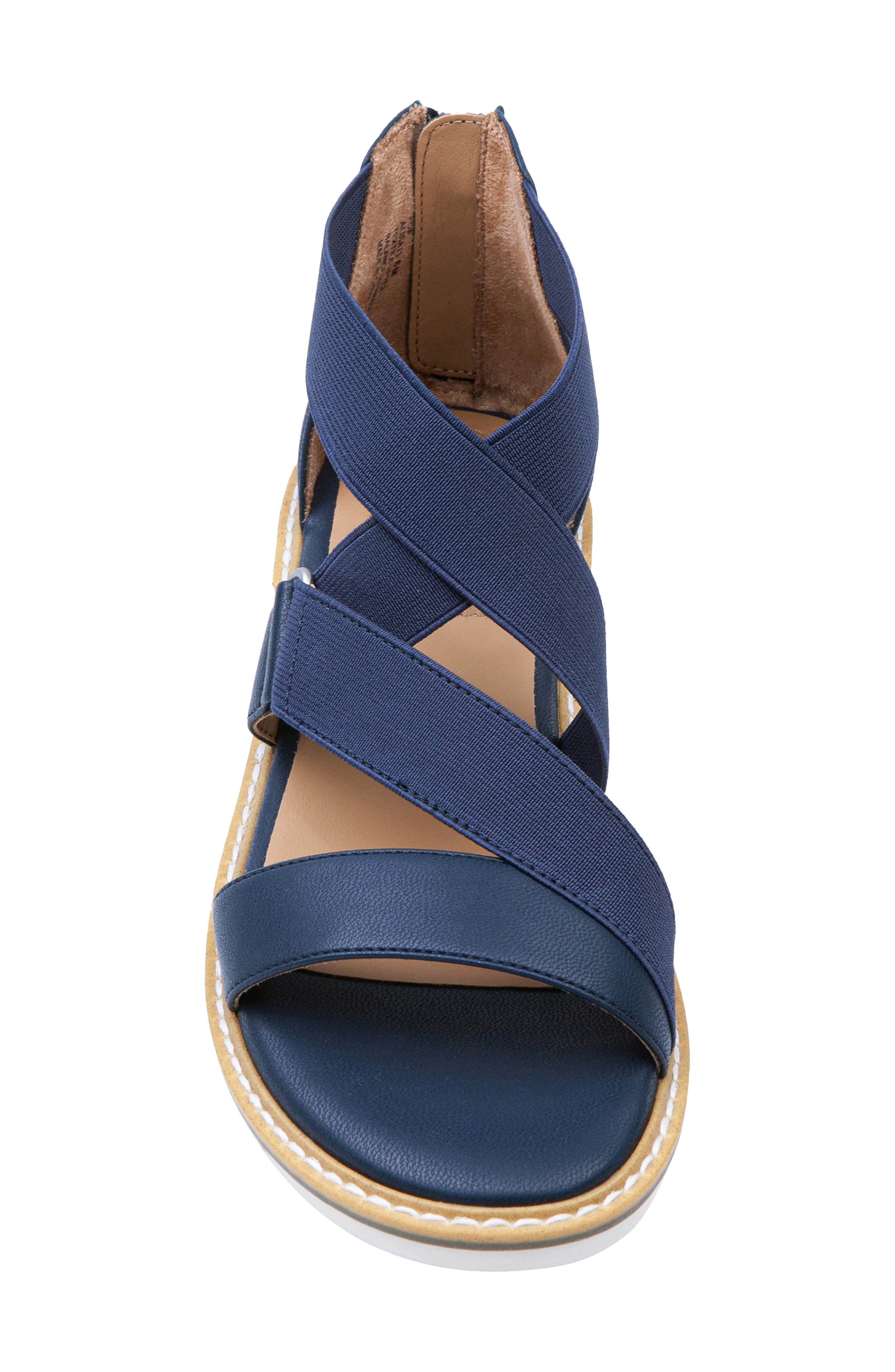 Alisa Strappy Sandal, Alternate, color, NAVY