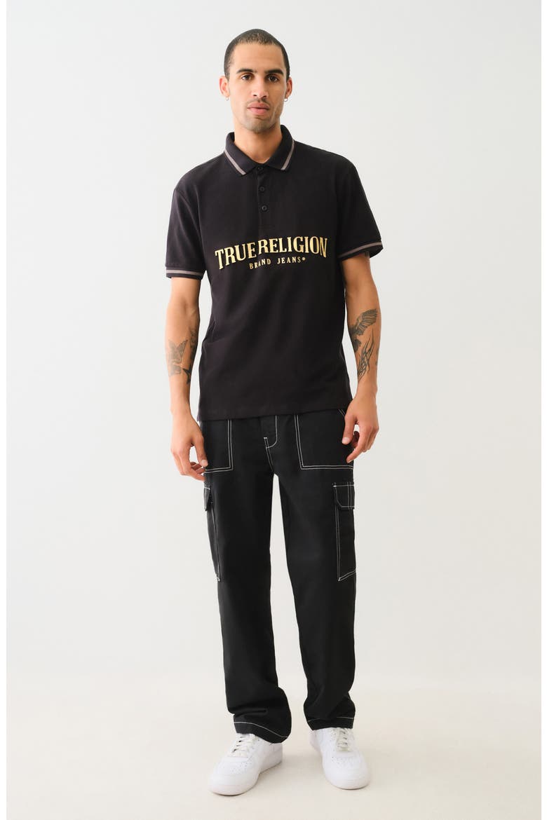 Bobby Baggy Cargo Pants, Alternate, color, JET BLACK