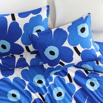 Unikko Organic Cotton Percale Duvet Cover & Sham Set