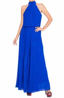 MEGHAN LA Wild Orchid Pleat Jumpsuit