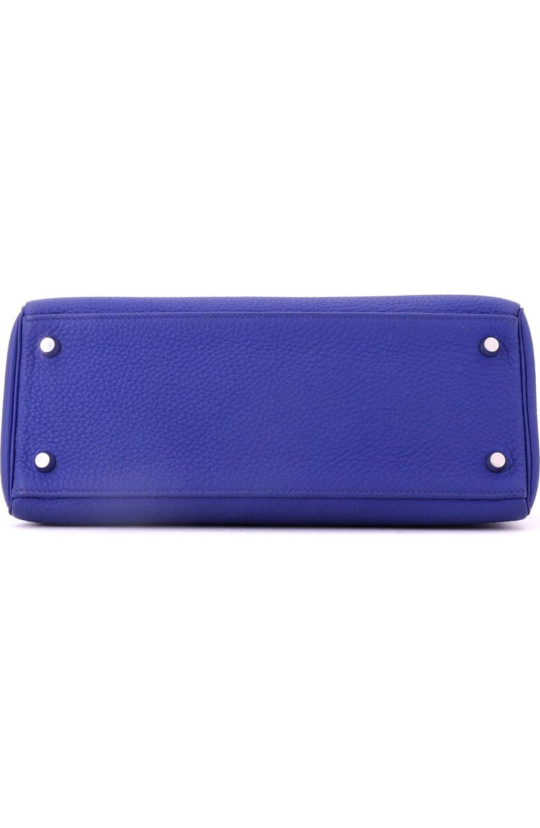 Pre-Owned Hermes Kelly Handbag Blue Togo with Palladium Hardware 28, Alternate, color, Bleu Electrique