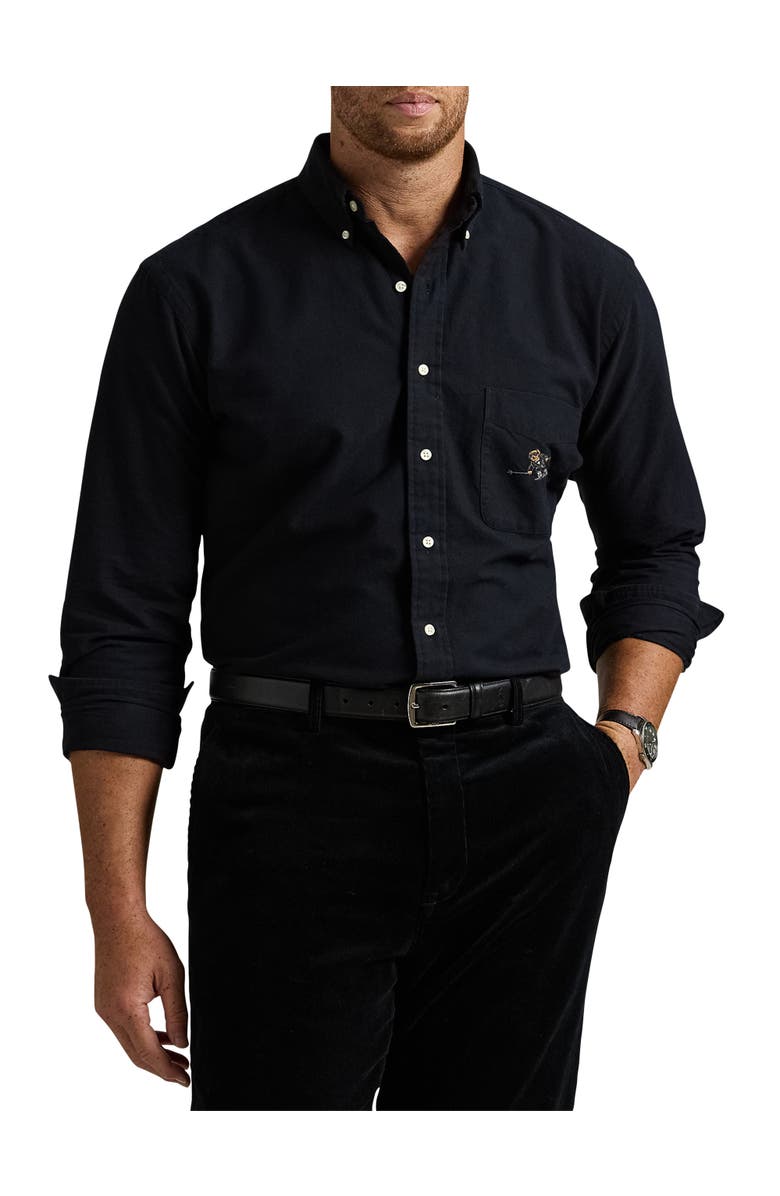 Polo Ralph Lauren Big & Tall Polo Bear Brushed Oxford Sport Shirt, Main, color,