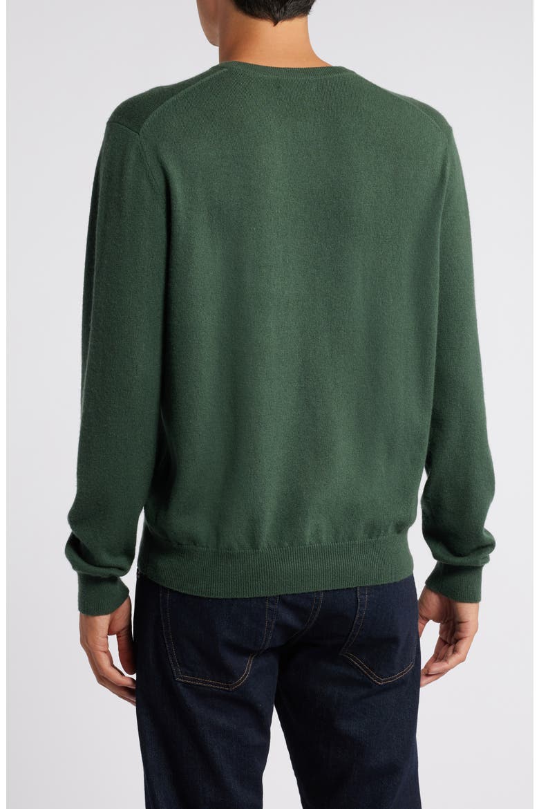 Merino Wool & Cashmere Crewneck Sweater, Alternate, color, KALE