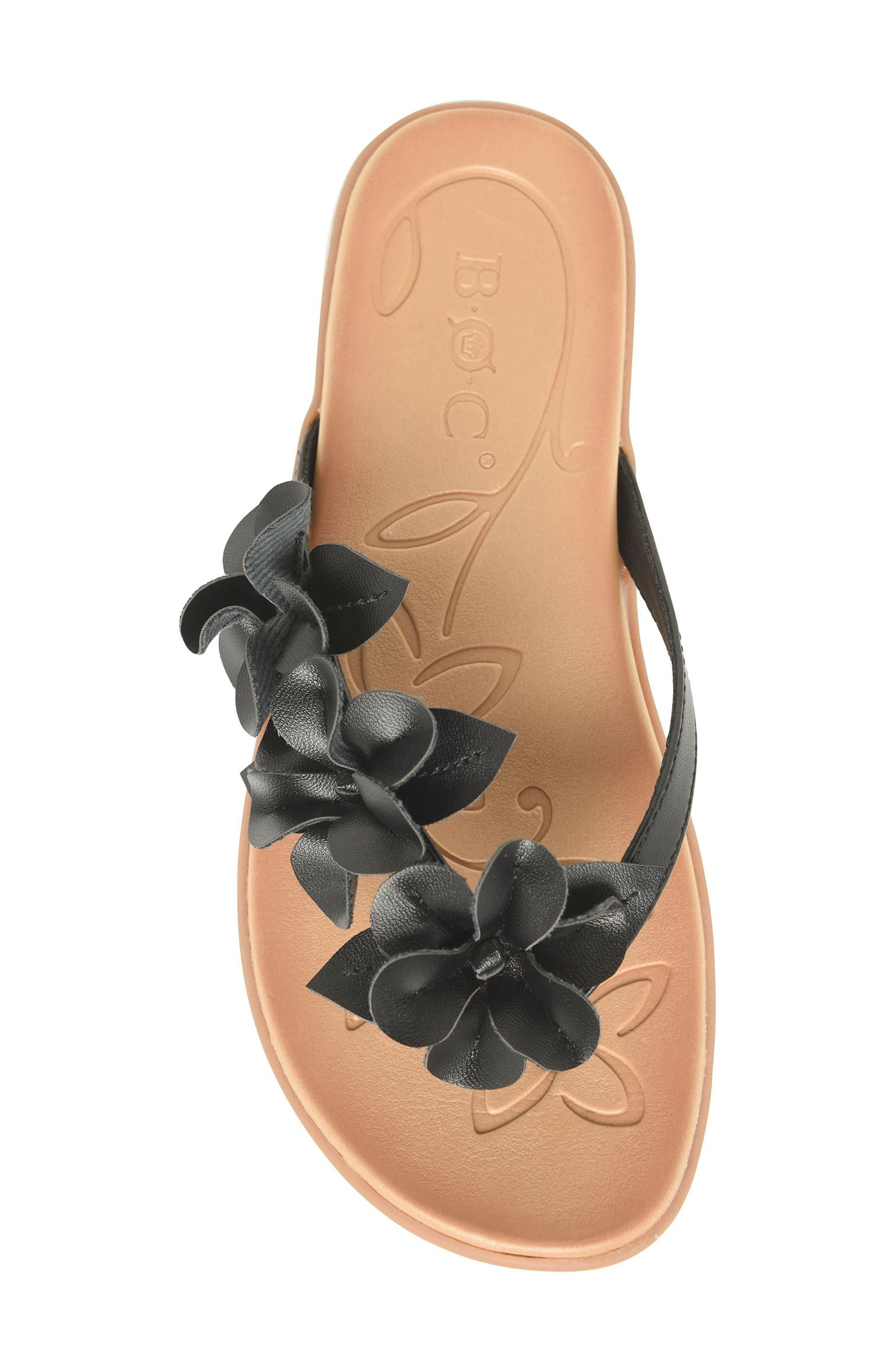 B O C BY BØRN Hensley Flower Sandal, Alternate, color, Black