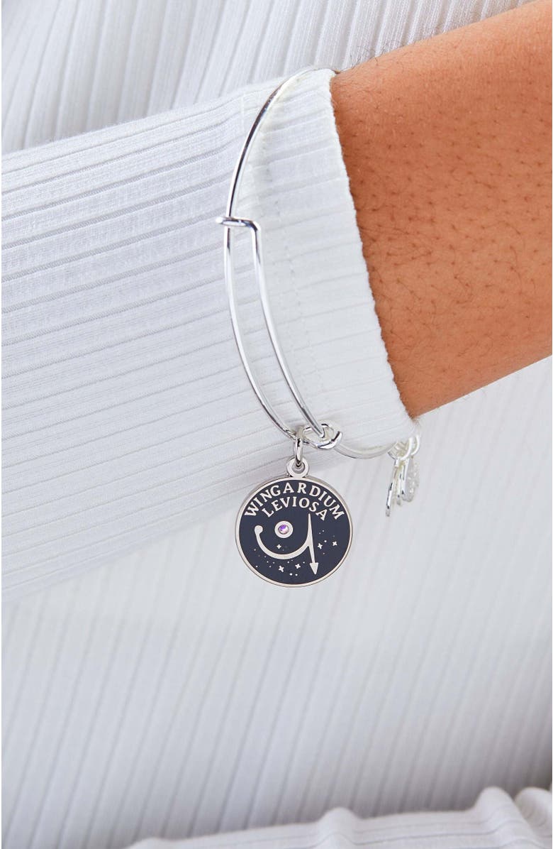 Alex and Ani Harry Potter<sup>™</sup> Wingardium Leviosa Charm Bangle Bracelet, Alternate, color, 