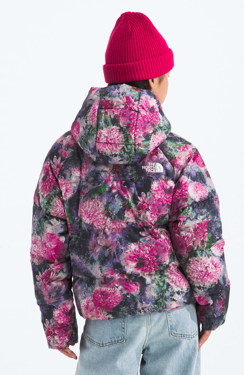 The North Face Kids
North 600-Fill-Power Down Hooded Jacket, Alternate, color, Pale Blossom Frozen
