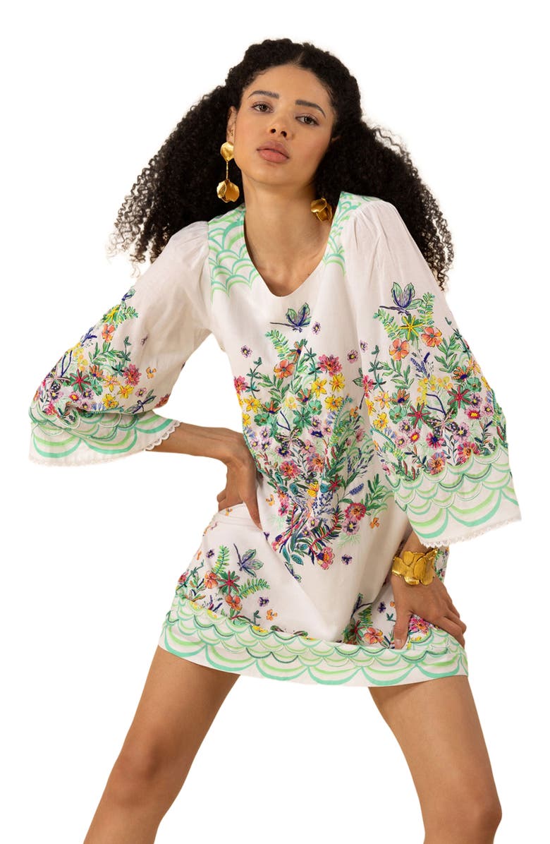 Hale Bob Allyson Cotton Voile Dress, Alternate, color, 