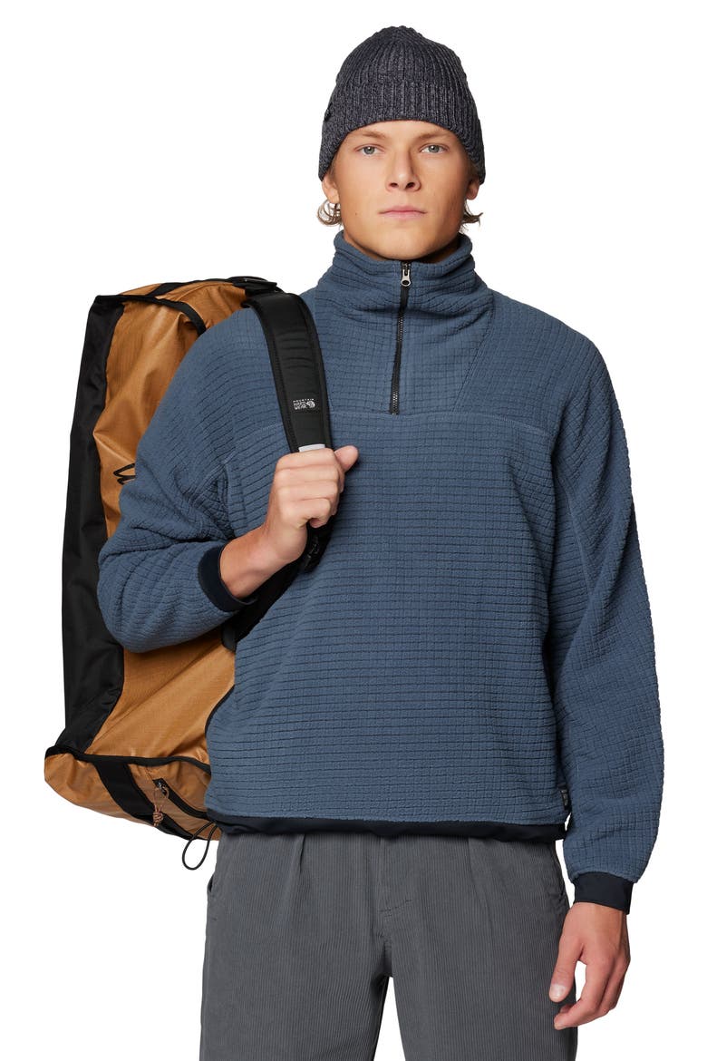 Summit Grid Big Grid Half Zip Pullover, Alternate, color, MOON BLUE