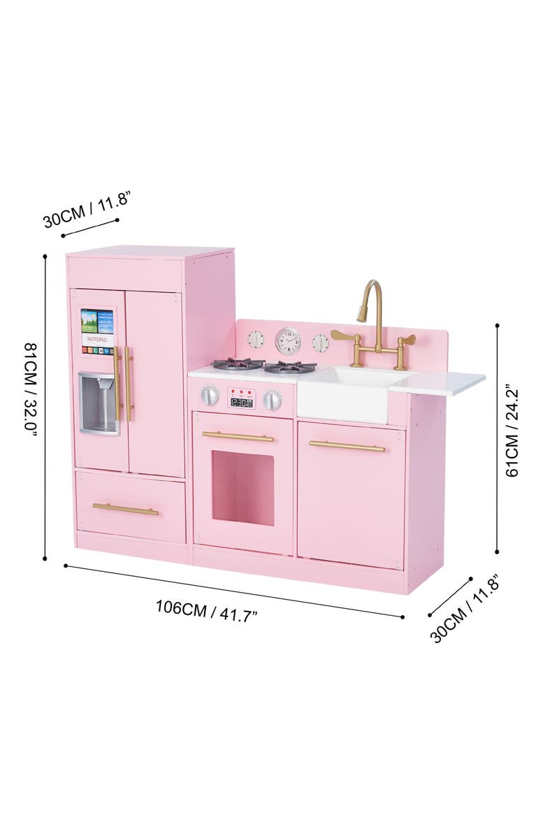 Teamson Kids Little Chef Modern Kitchen Playset, Alternate, color, Pink