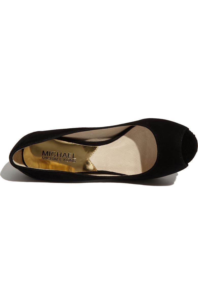 MICHAEL Michael Kors 'Josie Peep' Pump, Alternate, color,