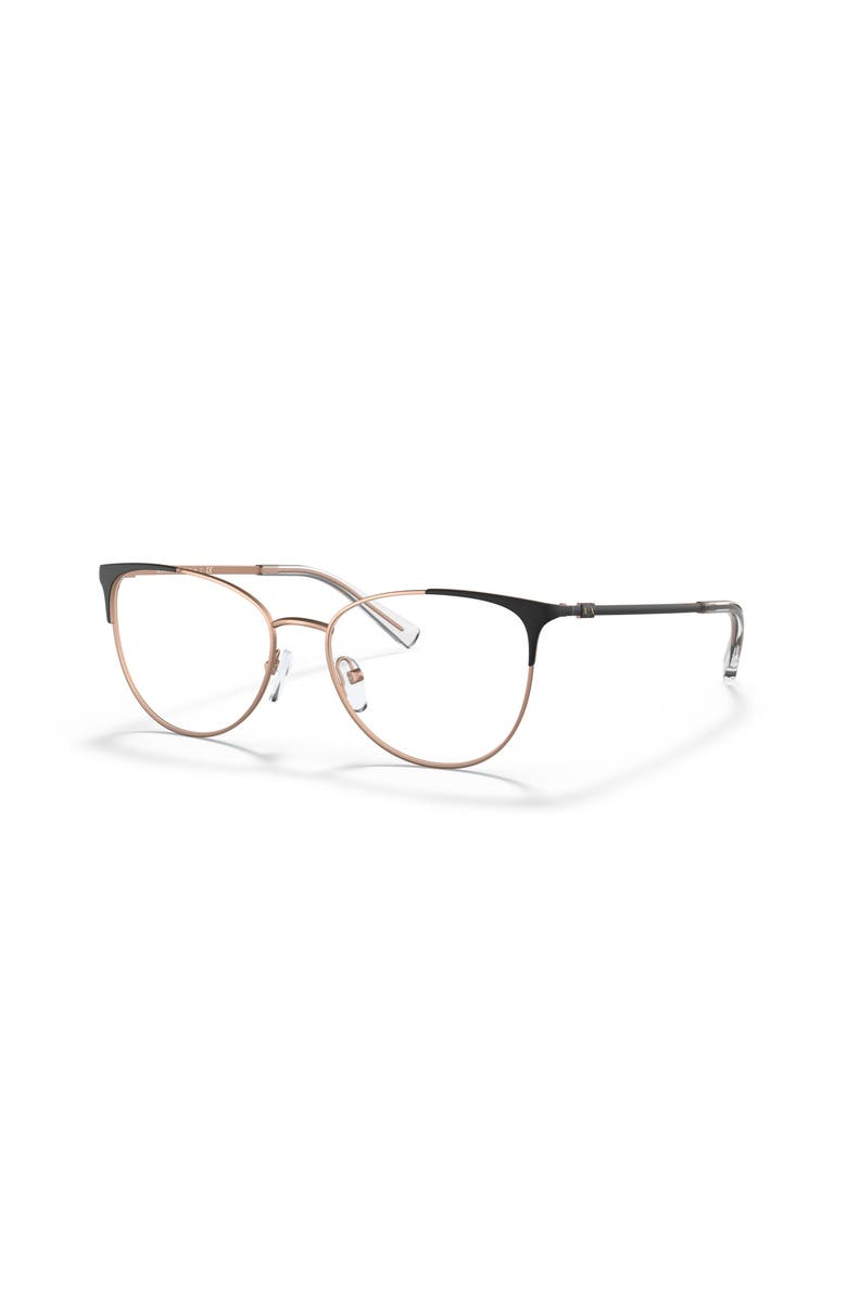 Armani Exchange 52mm Cat Eye optical glasses, Main, color, Black