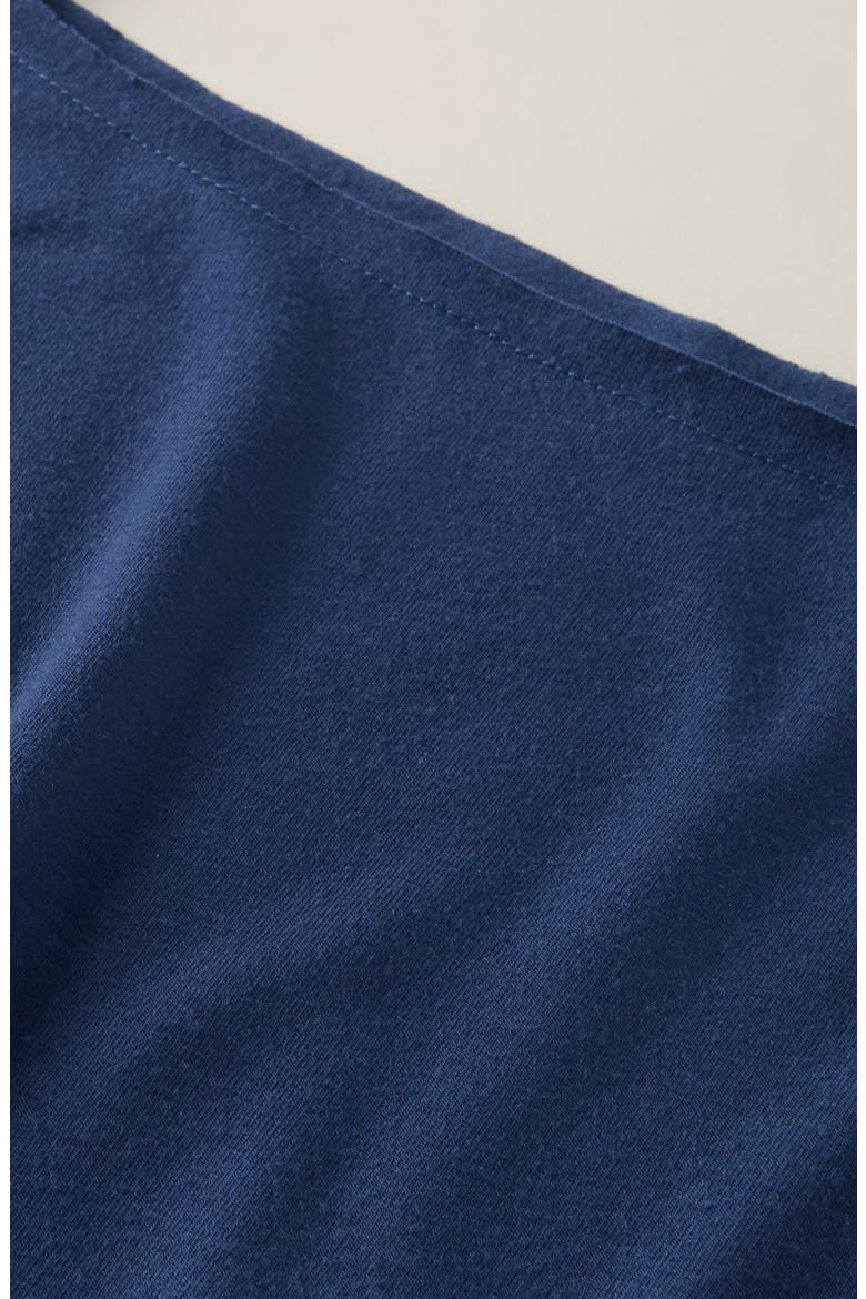 Kids' Off the Shoulder T-Shirt, Alternate, color, NAVY DENIM