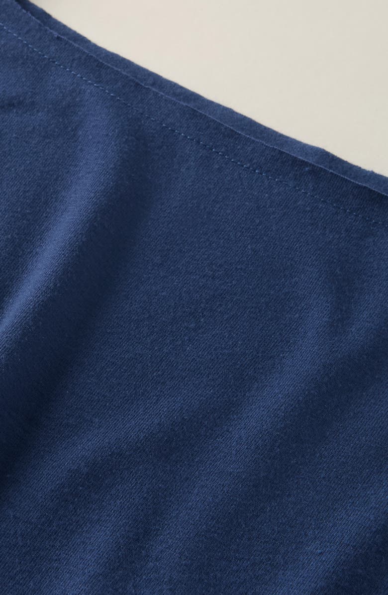 Treasure & Bond Kids' Off the Shoulder T-Shirt, Alternate, color, Navy Denim