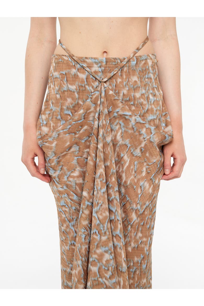 Low Rise Draped Maxi Beach Skirt, Alternate, color, Ripple