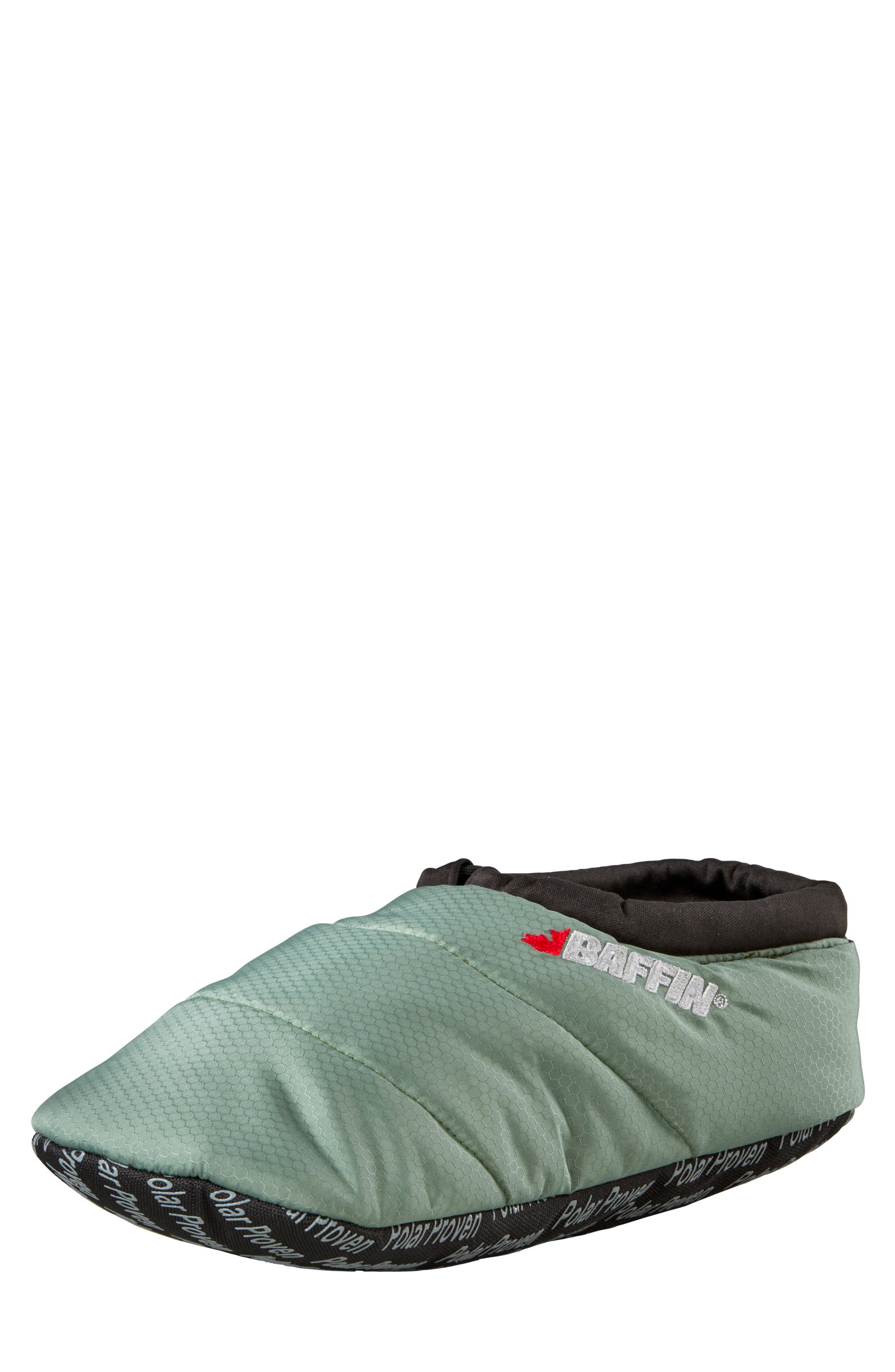 Gender Inclusive Nylon Slipper, Alternate, color, SEA GREEN
