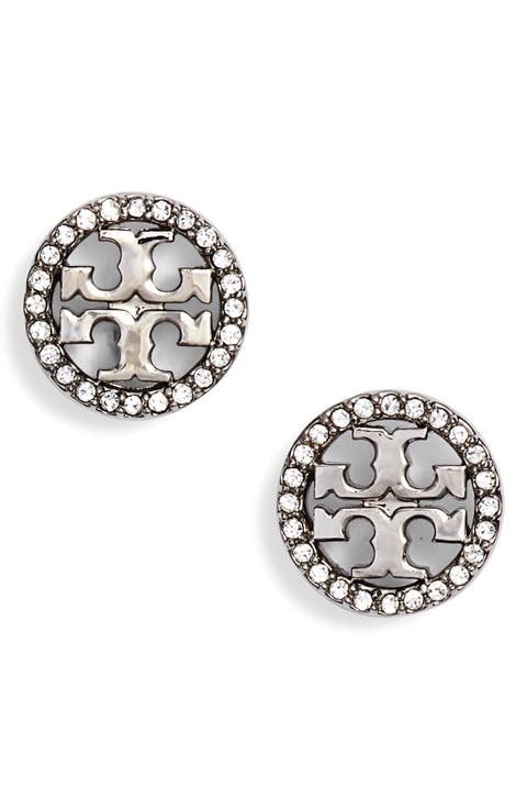 Icon Pavé Circle Stud Earrings