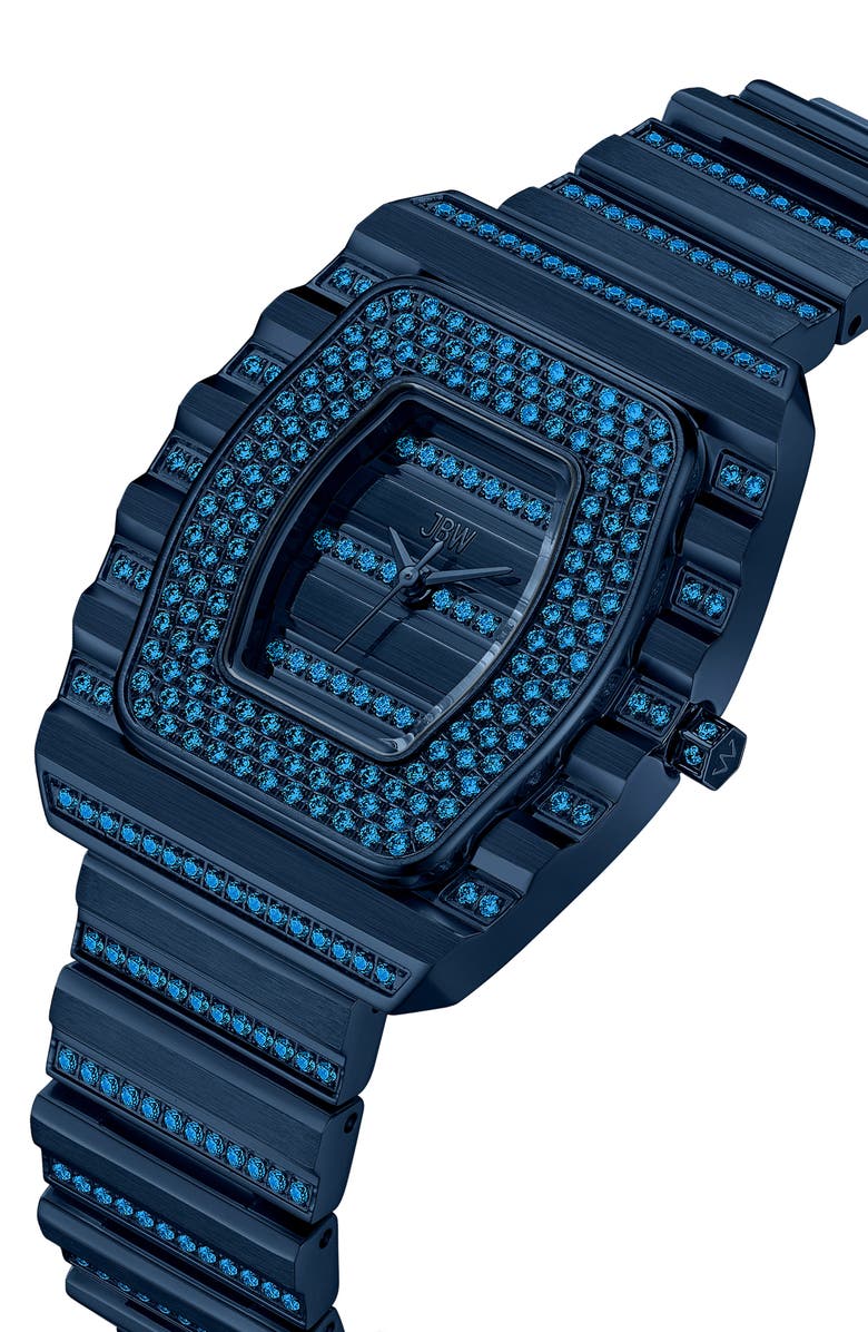 JBW Reserve Atlas Bracelet Watch, 34mm, Alternate, color, Blue