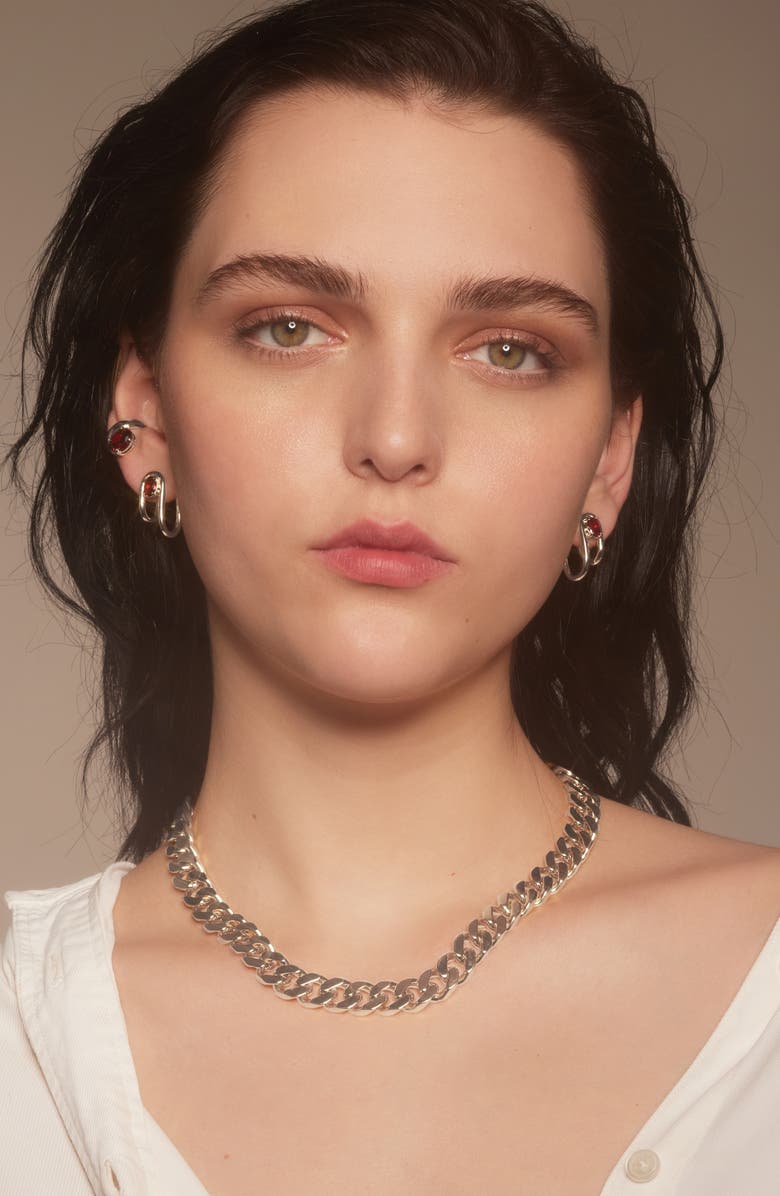 Lady Grey XXL Curb Chain Necklace, Alternate, color, 