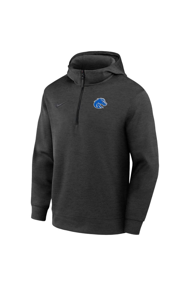 Men's Nike Black Boise State Broncos Coaches Dri-FIT Half-Zip Hoodie, Alternate, color, Black