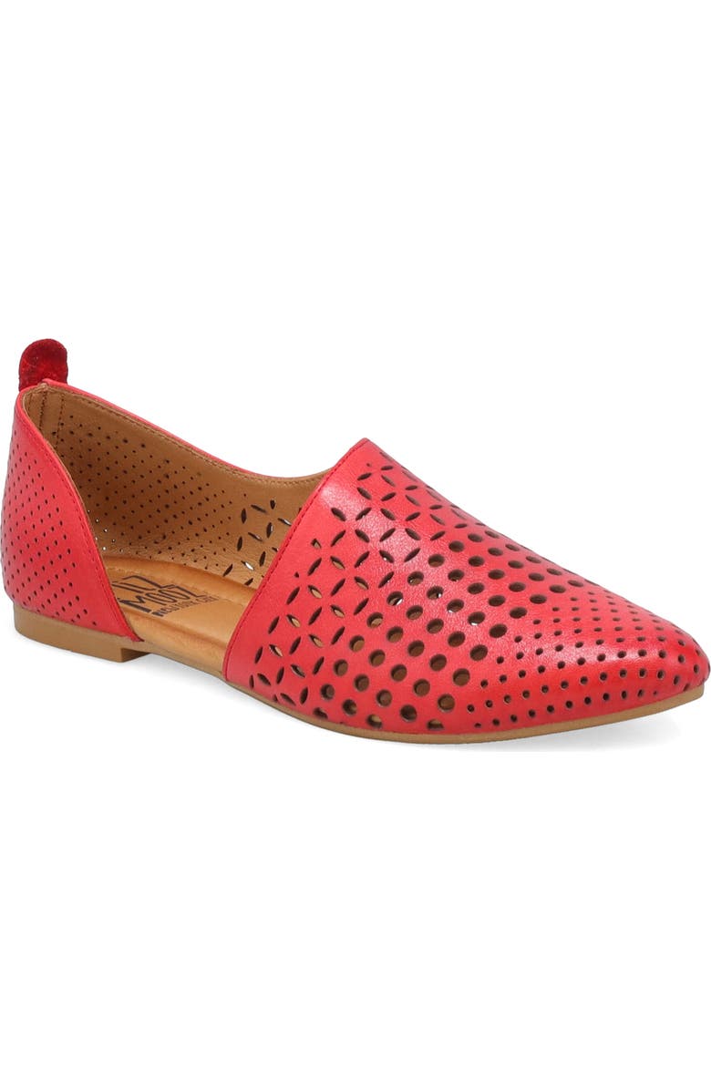 Miz Mooz Gwenna Half d'Orsay Flat, Main, color, Scarlet