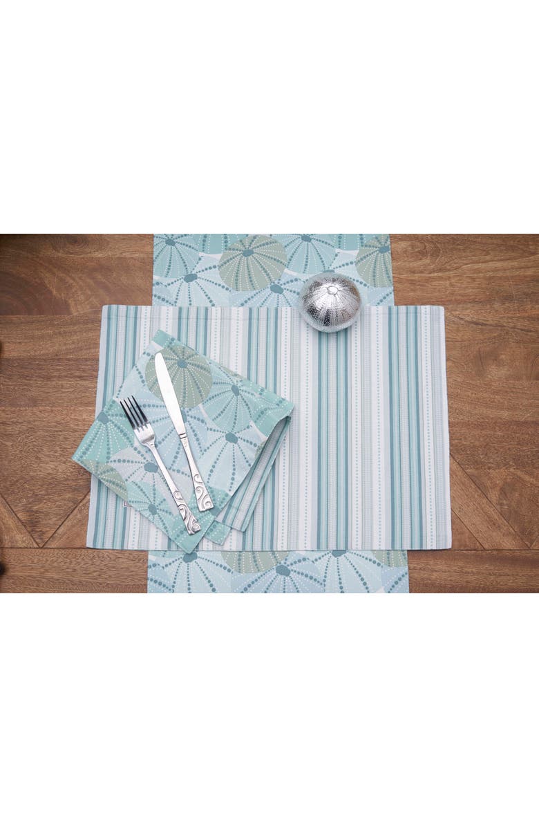C&F Home Sea Urchin Shores 100% Cotton Set of 6 Placemats 14" x 20", Alternate, color, Blue