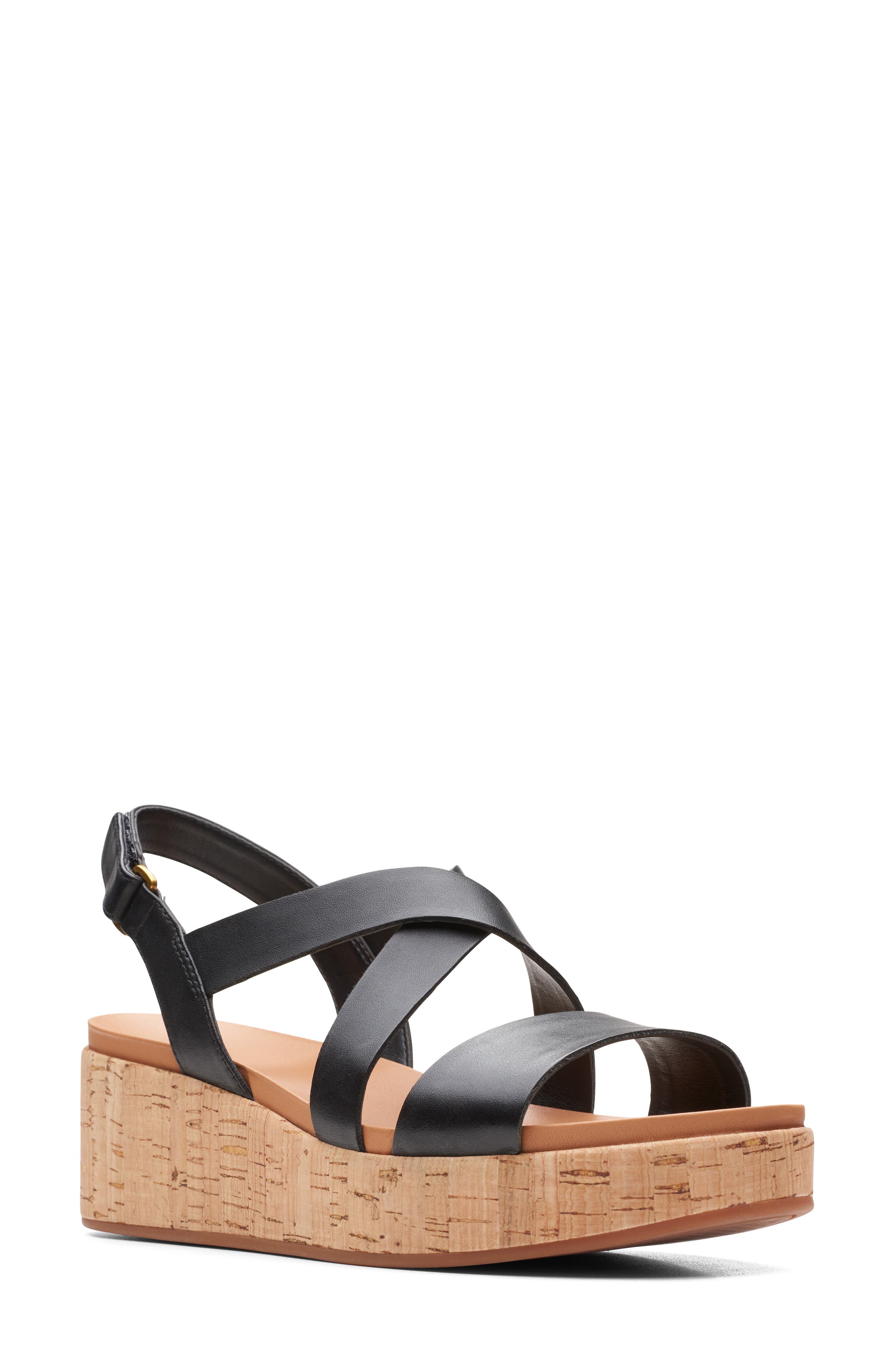 Clarks<sup>®</sup> Kimmei Wedge Sandal, Main, color, 