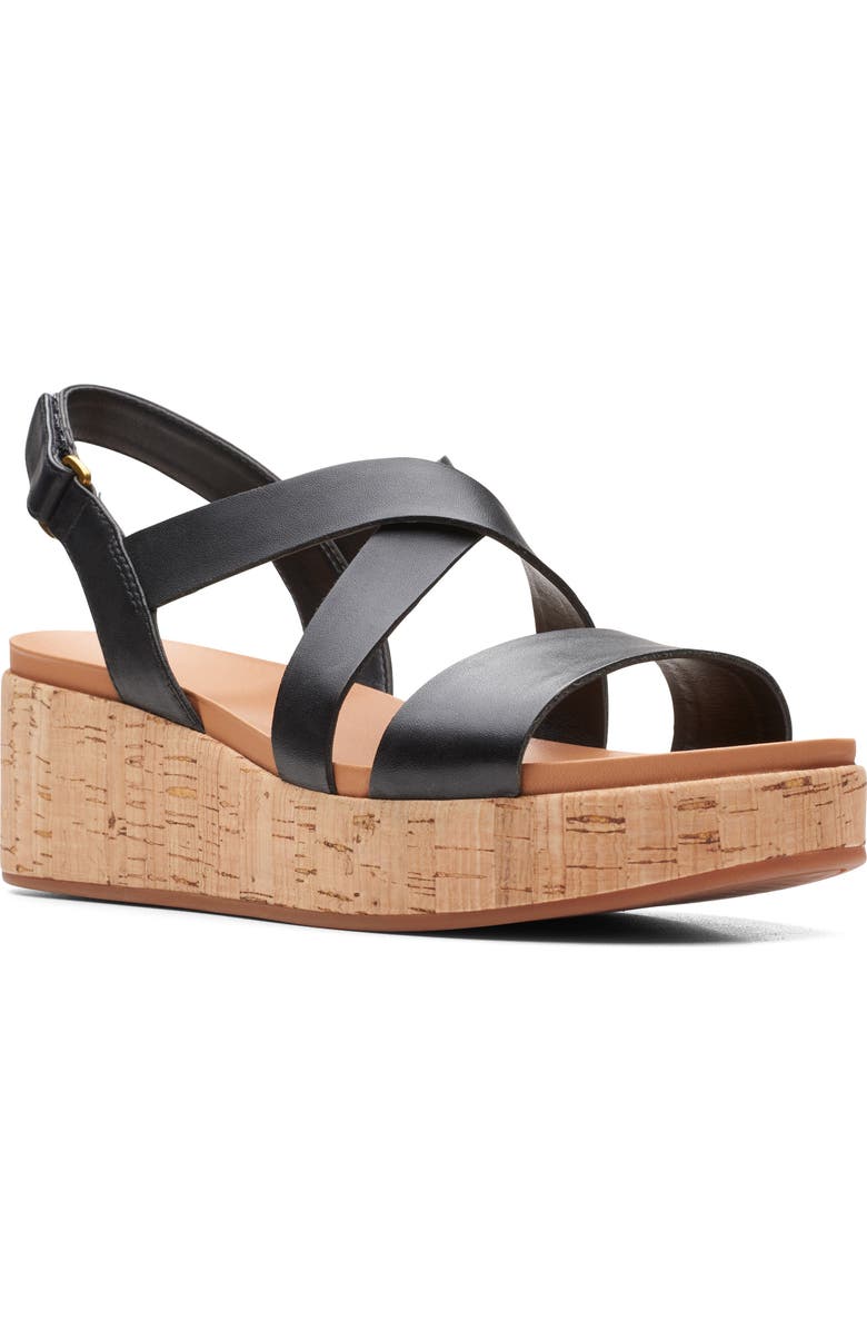 Clarks<sup>®</sup> Kimmei Wedge Sandal, Main, color,