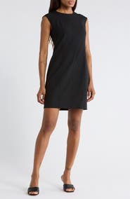 Theory Onine Stretch Wool Shift Minidress
