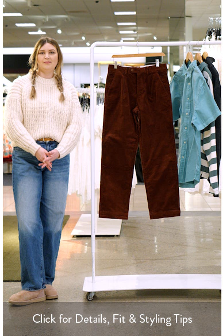 Straight Leg Corduroy Pants video