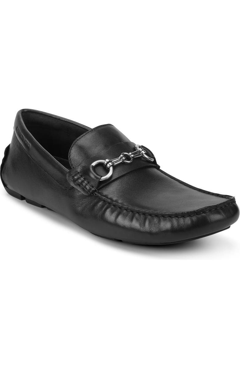 Kenneth Cole New York Theme Bit Moc Toe Driving Loafer, Main, color, Black