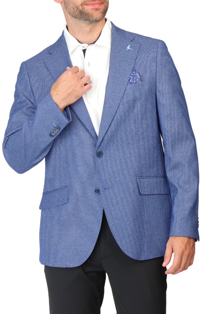 TailorByrd Tonal Dobby Sport Coat, Alternate, color, True-Blue