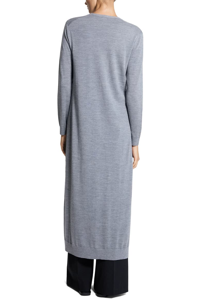 Theory Merino Wool Longline Cardigan, Alternate, color,