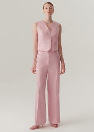 Exquise Nevaeh Fit Linen Trousers