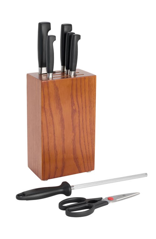 Zwilling Four Star 8-piece Knife Block Set In Silver