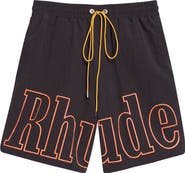 Rhude Logo Track Shorts