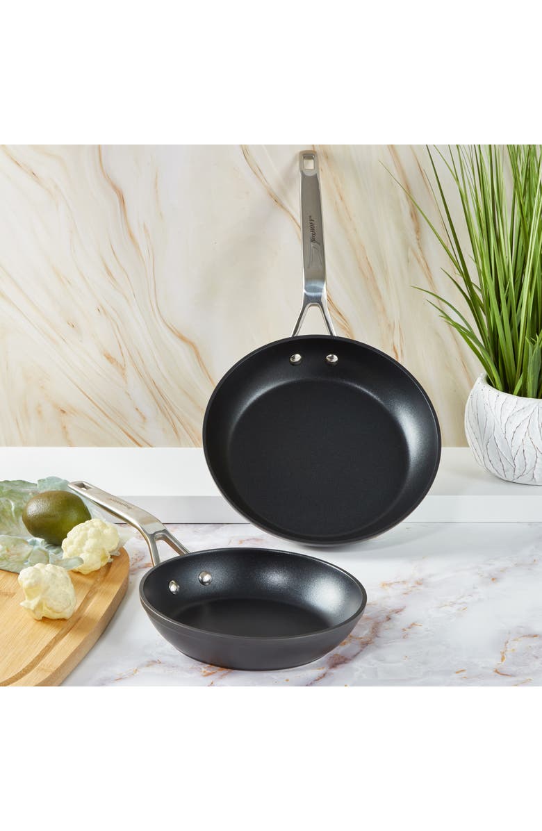 BergHOFF Hard Anodized 2-Piece Fry Pan Set, Alternate, color, Black