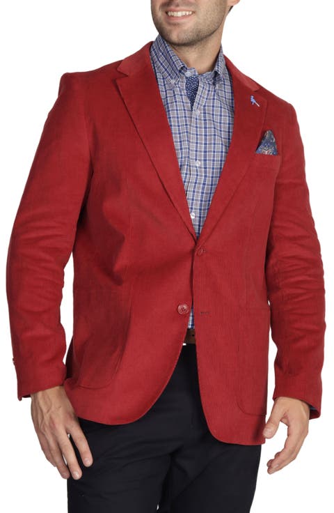 Solid Cotton Corduroy Sportcoat