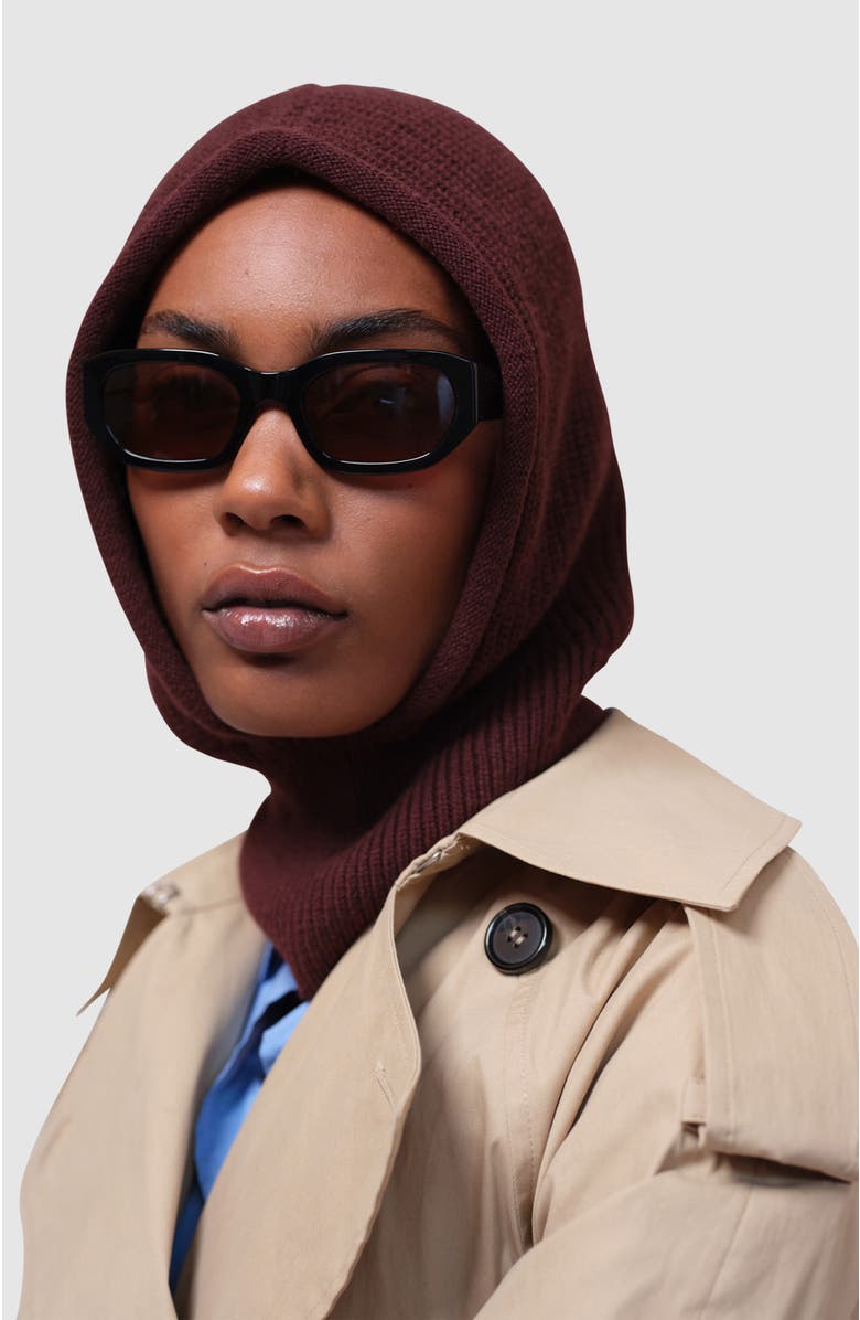 HYER GOODS Upcycled Merino Wool Ribbed Balaclava, Alternate, color, 