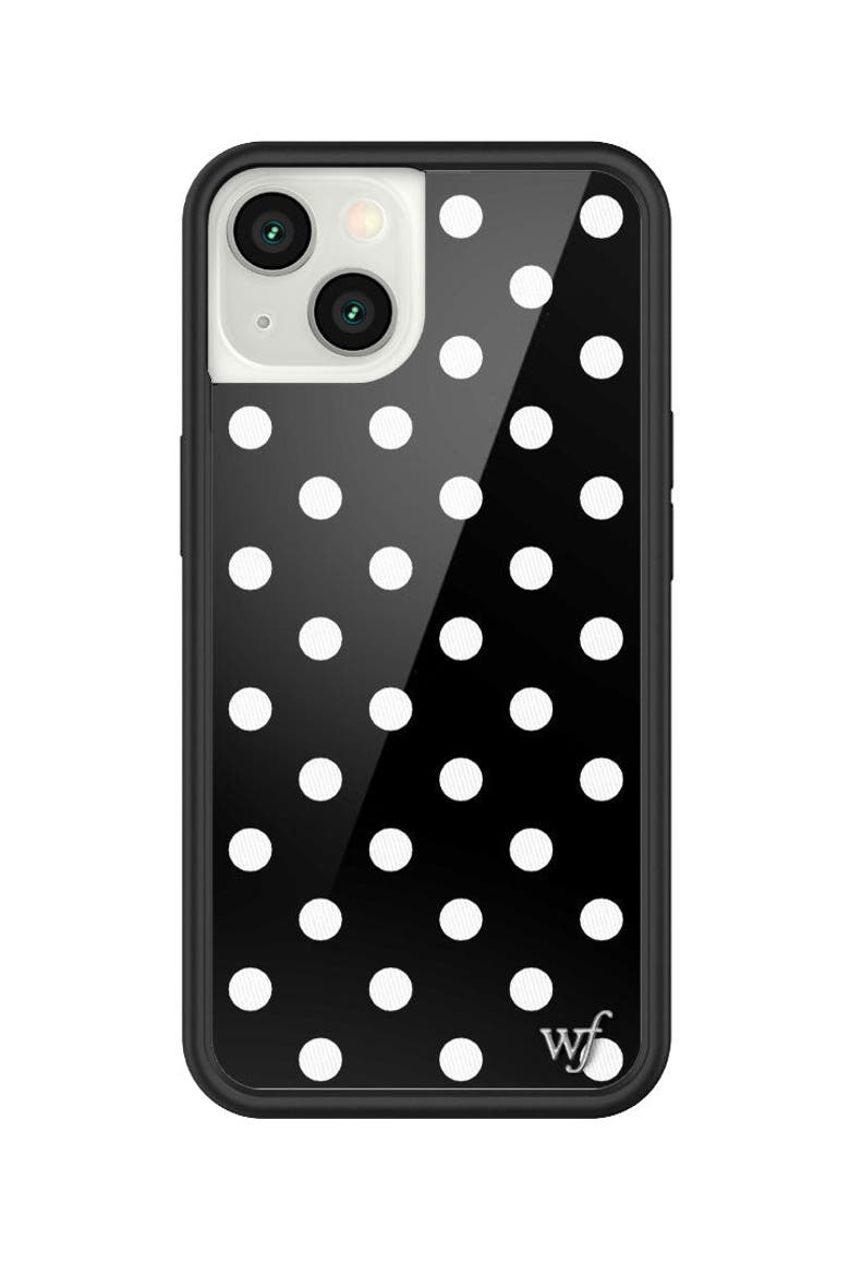 Polka Dot | Black and White iPhone Case, Main, color, Black