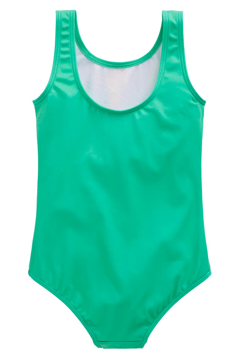 Kids' Appliqué UPF 50+ One-Piece Swimsuit, Alternate, color, UNDERWATER AQUAMARINE