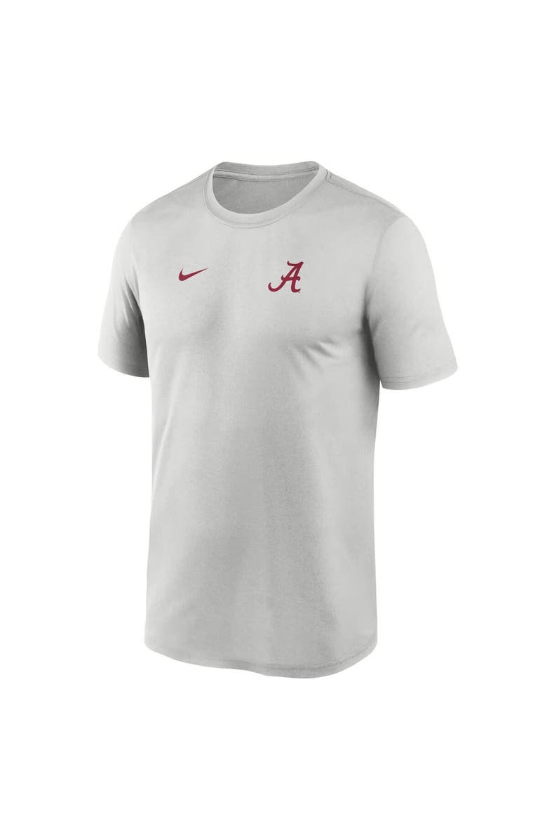 Nike Men's Nike Gray Alabama Crimson Tide 2025 Sideline Small Logo Legend Performance T-Shirt, Alternate, color, 