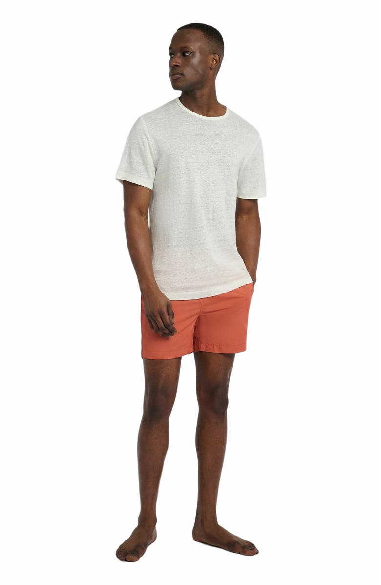 Onia Charles 5" Swim Trunk, Main, color, Orange Coral